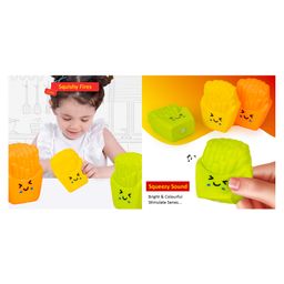 Ratnas Squeezy French Fries Bath Toys Pack of 3 - Multicolor-27