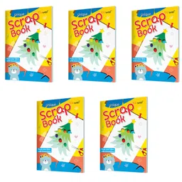 gowoo Unique Scrap Book Colourful Scrap Books, 24 Pages Each, Vibrant & Sturdy Craft Paper for Kid's School Projects and Art Activities | Pack of 5 A4 Size Books-picture-34