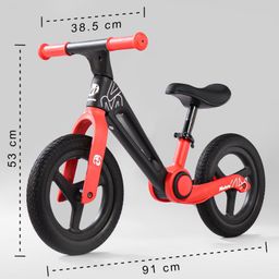 fab n funky Nylon One Click Folding Bike with Wheel Bearing Rotation & Rotatable Handlebar - Red image 3