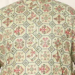 SOJANYA PLUS Men Ethnic Motifs Printed Regular Kurta with Pyjamas image 2