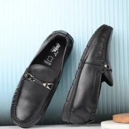 Hitz Men's Black Casual Loafers-image-38