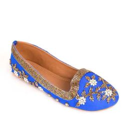 Sole House Women's Blue Flat Ballets-image-3
