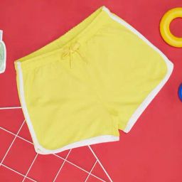 Pantaloons Junior Neon Green Regular Fit Shorts-image-88