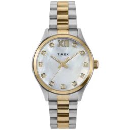 TIMEX Trend Women Mother of Pearl White Round Dial Analog Watch - TW2W85500UJ-image-10