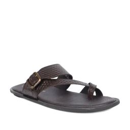 Hush Puppies by Bata Men's Brown Cross Strap Sandals-image-56
