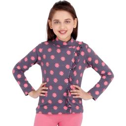 Cutecumber Kids Grey Printed Top-image-13
