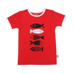Nino Bambino Kids Red Printed T-Shirt-picture-39
