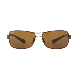 Ray-Ban 0RB3379I Brown Active Lifestyle Rectangular Sunglasses - 55 mm-image-40
