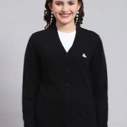 Monte Carlo Black Wool Textured Cardigan-picture-35