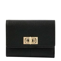 Accessorize London Sandra Black Textured Wallet for Women-image-45