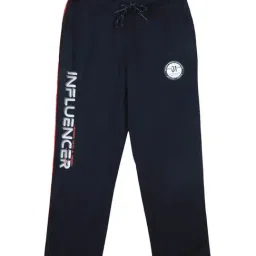 Monte Carlo Kids Navy Printed Trousers-image-91