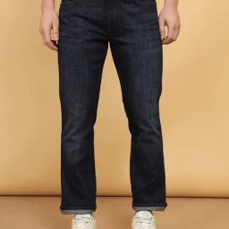 Wrangler Millard Navy Regular Fit Lightly Washed Jeans-picture-41