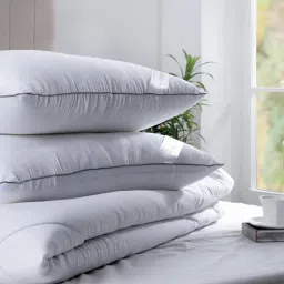 Maspar Essentials Filina Solid White Polyester Pillow-29