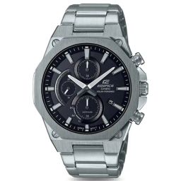 Casio EDifice EFS-S570D-1AUDF Black Analog Dial Silver Stainless Steel Band Men's Watch EX527-image-78