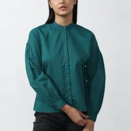 Van Heusen Green Regular Fit Shirt-image-24