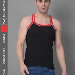 Dollar Bigboss Assorted Cotton Regular Fit Vest - Pack Of 2-image-56