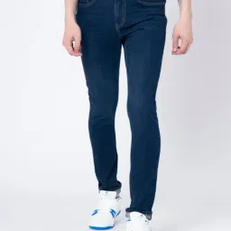 Red Tape Dark Blue Skinny Fit Lightly Washed Jeans-image-25