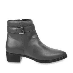 Mochi Women's Grey Casual Booties-image-54