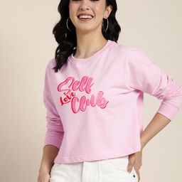 HERE&NOW Typography Printed Full Sleeves Casual Sweatshirt-image-46