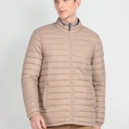 Arrow Sport Beige Regular Fit Quilted Jacket-picture-0