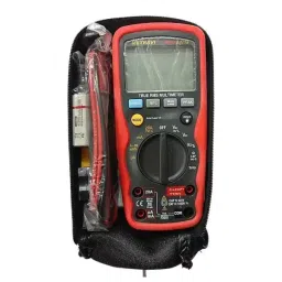 Metravi Digital TRMS Multimeter Backlit LCD Display Black & Red, Metrasafe-18 image 4