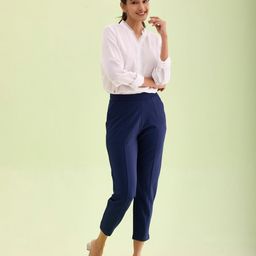 Go Colors Women Solid Skinny Fit Trousers-image-74