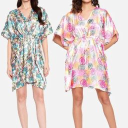 Secrets By ZeroKaata Multicolored Printed Kaftan - Pack Of 2-picture-10