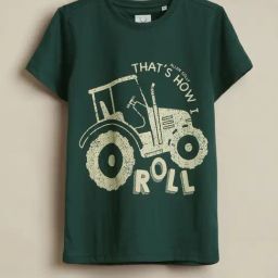 Allen Solly Boys Green Cotton Regular Fit Graphic Print T-Shirt-picture-22