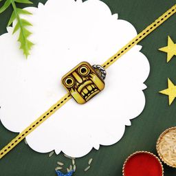 Aapno Rajasthan Printed Thread Rakhi with Greetings Card & Roli Chawal-image-43