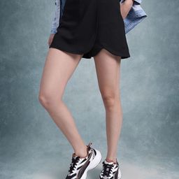 The Roadster Lifestyle Co. Women High-Rise Layered Skorts-picture-28