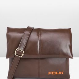 French Connection Solid Structured Sling Bag-50