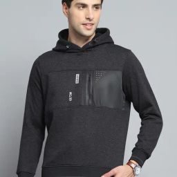 Monte Carlo Mens Printed Black Hooded Neck Full Sleeve Sweatshirt-image-53