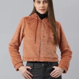 Latin Quarters Light Brown Hooded Jacket-79