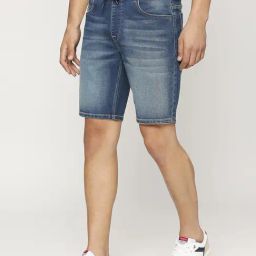 Pepe Jeans Mid Indigo Blue Regular Fit Denim Shorts-picture-17
