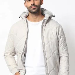 Rare Rabbit Grey Regular Fit Solid Jacket-0
