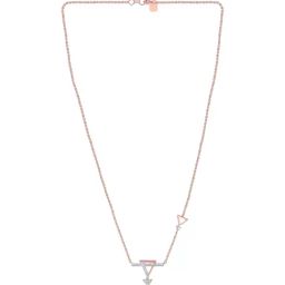 P.C. Chandra Jewellers 14KT (585) Rose Gold and Diamond Necklace for Women-picture-13