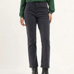 Levi's 724 Black Slim Fit Jeans-image-39