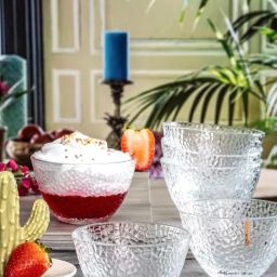 Goodhomes Transparent Glass Veg Bowl (0.13 L) - Set of 6-35