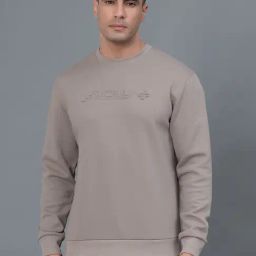 Red Tape Olive Regular Fit Self Design Design Sweatshirt-20