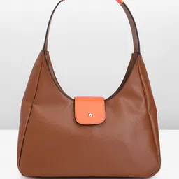 French Connection Abstract Textured Structured Hobo Bag-10