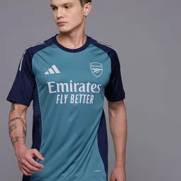 ADIDAS Men Printed Arsenal Slim Fit Football Training Jersey T-shirt-picture-17