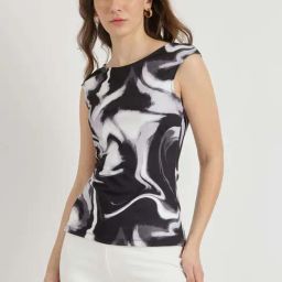 Fablestreet White Regular Fit Printed Top-picture-5