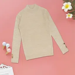 Pantaloons Junior Girls Beige Sweater-picture-11