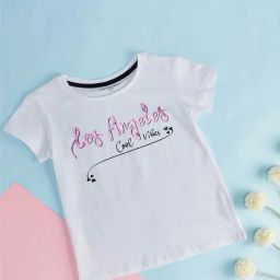 Pantaloons Junior Kids White Cotton Printed T-Shirt-image-87