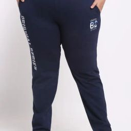 Melon by PlusS Navy Cotton Graphic Print Trackpants-image-19