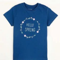 Gini & Jony Kids Blue Cotton Printed Top-picture-30