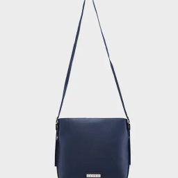 Caprese Navy Blue Janet Faux Leather Cross Body Bag-image-45