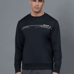 Red Tape Black Regular Fit Graphic Sweatshirt-image-78
