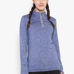 Alcis Women Blue Solid Thumbhole Sweatshirt-picture-32