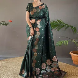 VASTRAHUT Woven Design Zari Banarasi Saree-picture-19